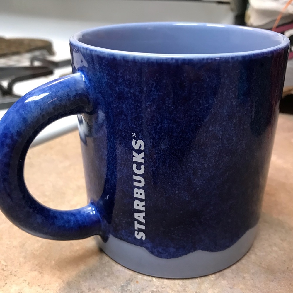 Blue Starbucks mug